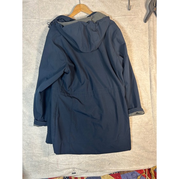 33 000ft Womens Navy Blue Hooded Parka Jacket Size Medium - Picture 2 of 8